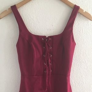 NEW Lulus Burgundy Bodycon Dress